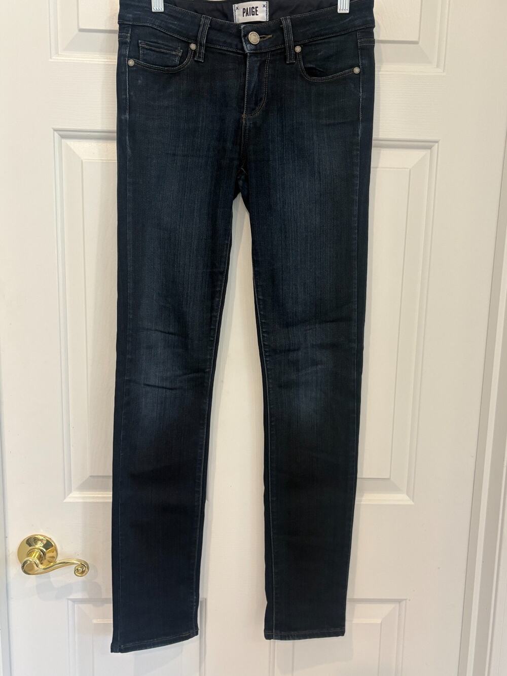 PAIGE Skinny Jeans Womens Size 26 Dark Wash Stretch Denim Blue